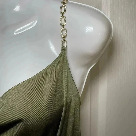 Jason Wu army green jumpsuit sz  M - Picture 3 of 9